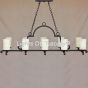 Country Italian-Tuscan Chandelier-Hand Forged-Wrought Iron