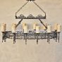 Gothic Chandelier-Hand Forged-Wrought Iron Pot rack