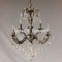 Solid brass candelabra crystal chandelier