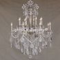 Solid brass candelabra crystal chandelier