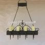Tuscan wrought Iron Island chandelier