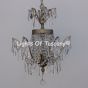 Solid brass candelabra crystal chandelier 