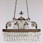 15650-6 European Brass Antique Style Crystal Chandelier