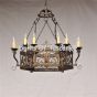 Rustic Gothic Spanish Tuscan Vintage Antique Chandelier
