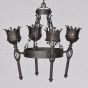 Gothic Torch Chandelier