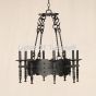 1730-8 Gothic Style Wrought Iron Chandelier