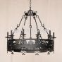 1735-8 Wrought Iron Contemporary Style Chandelier