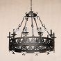 1735-8 Wrought Iron Contemporary Style Chandelier