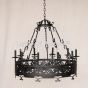 1735-8 Wrought Iron Contemporary Style Chandelier