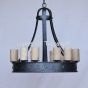 1930-8 Mediterranean/Spanish Style Iron Chandelier