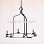 1945-6 Rustic Spanish Style Wrought Iron Chandelier