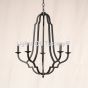 1960-5 Wrought Iron Contemporary Style Chandelier