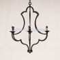 1964-6 Wrought Iron Contemporary Iron Chandelier