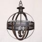2001-3 Transitional Style Wrought Iron Sphere Chandelier 