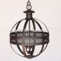 2001-3 Transitional Style Wrought Iron Sphere Chandelier 