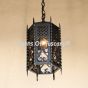 2013-1 Gothic Revival Wrought Iron Hanging Lantern