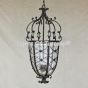 Hand forged wrought iron Spanish Revival / Mediterranean style hanging pendant light