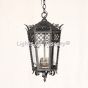 2083-3 Gothic Revival Wrought Iron Outdoor Hanging Lantern