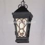 2096-1 Craftsman Colonial Style Wrought Iron Outdoor Hanging Lantern Light