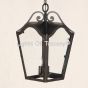 2118-3 Spanish Contemporary Style Wrought Iron Hanging Outdoor Lantern