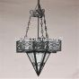 Spanish Style Star Hanging Lamp Wrought Iron Moroccan Church Vintage