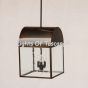 2158-4 Wrought Iron Colonial Style Hanging Lantern