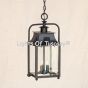 2185-1 Craftsman Colonial Style Wrought Iron Hanging Pendant Light Lantern