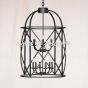 2352-6 Wrought Iron Contemporary Style Hanging Lantern