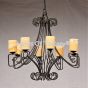 Contemporary Wrought Iron Chandelier