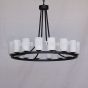2390-16 Contemporary Rustic Style Chandelier