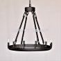2398-12LG Wrought Iron Contemporary Wrought Iron Chandelier
