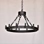 2398-12SH Wrought Iron Contemporary Wrought Iron Chandelier