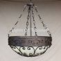 2410-6 Mediterranean /Spanish style wrought Iron pendant bowl