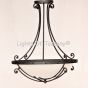 2442-5 Mediterranean Transitional Style Wrought Iron Bowl Pendant Light