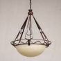 2447-6 Wrought Iron Contemporary Hanging Lantern