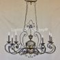Tuscan chandelier- -Hand Forged-Wrought Iron