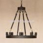 2802-8 Contemporary Style Wrought Iron Chandelier