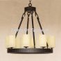 2802-8GLS Contemporary Style Wrought Iron Chandelier