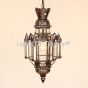 3059-1 Moroccan - Moorish Style Hanging Indoor copper Lantern