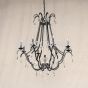 Crystal Chandelier, Wrought Iron Crystal Chandelier