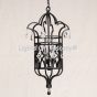 3509-3 Wrought Iron Contemporary Crystal Pendant