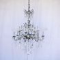 3705-12 European Cast Brass Crystal Chandelier