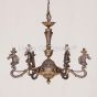 4240-6 European Cast Brass Horse Head Chandelier