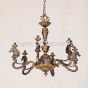 4240-6 European Cast Brass Horse Head Chandelier