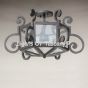 4502-2 Rustic Tuscan / Mediterranean Style Iron Semi-Flush Ceiling Light