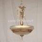 50065-3 European Alabaster Bowl Pendant Light