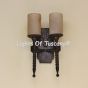 5029-2 Spanish Revival Style Double Light Iron Wall Sconce