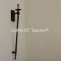 Spanish Torch Wrought Iron Wall Sconce