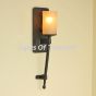 Contemporary Spanish Style Torch Wall Sconce Light  Wrought Iron Mediterranean Modern