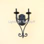 5080-2 Spanish Transitional Style Wrought Iron Double Wall Light Sconce